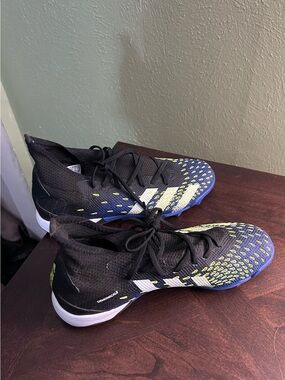 Adidas Black & Blue Soccer cleats